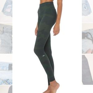 ALO Yoga Green Camo Leggings